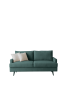 64" W Fabric Upholstered Love seat with metal Legs/High Resilience Sponge Couch for Living Room, Bedroom, Apartment ,Emerald