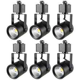 VEVOR LED Track Lighting Heads, 6.5W 3000K 470lm Warm White, Dimmable H Type Track Light Head, CRI85+ True Color Rendering Adjustable Tilt Angle Track