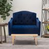 Accent Chair ; leisure single sofa with Rose Golden feet