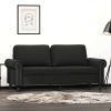 2-Seater Sofa Black 55.1" Velvet