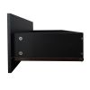 Black TV Stand with LED RGB Lights,Flat Screen TV Cabinet, Gaming Consoles - in Lounge Room, Living Room and Bedroom(Black)