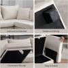 Modular Sectional Sofa, Convertible Sofa Couch with Storage, Sleeper Sectional Sofa Set, Flexible Modular Combinations Fabric Couch for Living Room (B