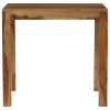 Dining Table Solid Sheesham Wood 32.3"x31.5"x29.9"