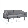 Folding Ottoman Sofa Bed with stereo Gray