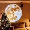 1pc Moon Earth Projector Night Light; USB Charging Lamp 360¬∞ Rotatable Moon Earth Atmosphere Projector For Bedside Nightstand Bedroom Living Room Des