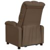 Recliner Brown Fabric