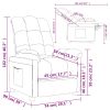 Recliner Brown Fabric
