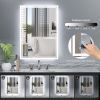 24 x 36 LED Backlit Mirror Bathroom Vanity with Lights,3 Colors LED Mirror for Bathroom, Anti-Fog,Dimmable,CRI90+,Touch Button,Water Proof,Horizontal/