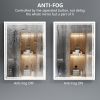 24 x 36 LED Backlit Mirror Bathroom Vanity with Lights,3 Colors LED Mirror for Bathroom, Anti-Fog,Dimmable,CRI90+,Touch Button,Water Proof,Horizontal/