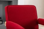 Leisure Chair with Solid Wood Armrest and Feet, Mid-Century Modern Accent chair, for Living Room Bedroom Studio chair