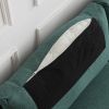 64" W Fabric Upholstered Love seat with metal Legs/High Resilience Sponge Couch for Living Room, Bedroom, Apartment ,Emerald