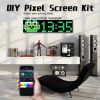 LED Display Sign: 4 Packs Large Size LED Matrix Panel Pixel DIY Graffiti Programmable LED Scrolling Sign Animations Patterns Text, Room Wall Art Decor