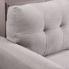 57.5" Modern Living Room Loveseat Linen Upholstered Couch Furniture for Home or Office ,Light Grey,(2-Seat,Old Sku:WF288518AAR)