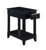 ACME Bertie Accent Table, Black Finish 82740