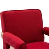 Leisure Chair with Solid Wood Armrest and Feet, Mid-Century Modern Accent chair, for Living Room Bedroom Studio chair