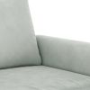 2-Seater Sofa Light Gray 55.1" Velvet
