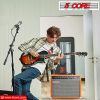 Electric Guitar Amplifier 40W Solid State Mini Bass Amp w 8' 4-Ohm Speaker EQ Controls Drive Delay ¬º' Microphone Input Aux in & Headphone Jack for St