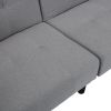 Folding Ottoman Sofa Bed with stereo Gray
