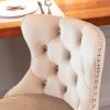 A&A Furniture,Swivel Velvet Barstools Adjusatble Seat Height from 25-33 Inch, Modern Upholstered Chrome base Bar Stools with Backs Comfortable Tufted
