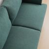 64" W Fabric Upholstered Love seat with metal Legs/High Resilience Sponge Couch for Living Room, Bedroom, Apartment ,Emerald