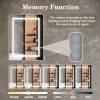 32x24inch Glossy Brushed Silver 3000-6000K LED Bathroom Mirror With Lights,Anti-Fog Dimmable Lighted Wall Mounted Vanity Mirror Master Bath Modern Mak