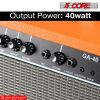 Electric Guitar Amplifier 40W Solid State Mini Bass Amp w 8' 4-Ohm Speaker EQ Controls Drive Delay ¬º' Microphone Input Aux in & Headphone Jack for St