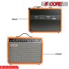 Electric Guitar Amplifier 40W Solid State Mini Bass Amp w 8' 4-Ohm Speaker EQ Controls Drive Delay ¬º' Microphone Input Aux in & Headphone Jack for St