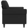 2-Seater Sofa Black 55.1" Velvet
