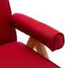 Leisure Chair with Solid Wood Armrest and Feet, Mid-Century Modern Accent chair, for Living Room Bedroom Studio chair