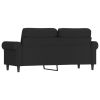 2-Seater Sofa Black 55.1" Velvet