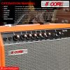 Electric Guitar Amplifier 40W Solid State Mini Bass Amp w 8' 4-Ohm Speaker EQ Controls Drive Delay ¬º' Microphone Input Aux in & Headphone Jack for St