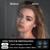 32x24inch Glossy Brushed Silver 3000-6000K LED Bathroom Mirror With Lights,Anti-Fog Dimmable Lighted Wall Mounted Vanity Mirror Master Bath Modern Mak