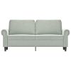 2-Seater Sofa Light Gray 55.1" Velvet