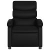 Recliner Chair Black Faux Leather