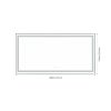 72 in. W x 36 in. H Black Framed LED Single Bathroom Vanity Mirror in Polished Crystal Bathroom Vanity LED Mirror with 3 Color Lights Mirror for Bathr