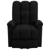 Power Lift Recliner Black Fabric