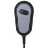 Electric Massage Recliner Light Gray Faux Leather
