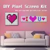 LED Display Sign: 4 Packs Large Size LED Matrix Panel Pixel DIY Graffiti Programmable LED Scrolling Sign Animations Patterns Text, Room Wall Art Decor