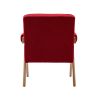 Leisure Chair with Solid Wood Armrest and Feet, Mid-Century Modern Accent chair, for Living Room Bedroom Studio chair