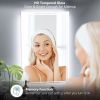 24 x 36 LED Backlit Mirror Bathroom Vanity with Lights,3 Colors LED Mirror for Bathroom, Anti-Fog,Dimmable,CRI90+,Touch Button,Water Proof,Horizontal/