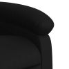 Recliner Chair Black Faux Leather