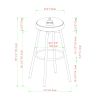 Modern Glam Upholstered Faux Velvet Bar Stool ‚Äì Rust