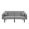 Folding Ottoman Sofa Bed with stereo Gray