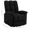 Power Lift Recliner Black Fabric