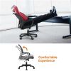 Adjustable Mid Back Mesh Swivel Office Chair with Armrests,