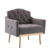 Accent Chair ,leisure single sofa with Rose Golden feet Item Code: W39531525 First Available: 2021-05-07 Return Rate: Low