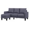 Modern Living Room Furniture L Shape Sofa with Ottoman