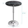 360¬∞ Swivel Round Pub Table with Height Adjustable