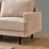 Modern fabric sofa L shape;  3 seater with ottoman-104.6"