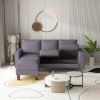 Modern Living Room Furniture L Shape Sofa with Ottoman